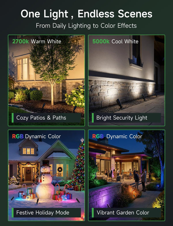 Smart RGBCW Spotlight, 12V Low Voltage Landscape Lighting, 1 Pack5