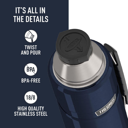Stainless King Vacuum-Insulated Beverage Bottle, 40 Ounce, Midnight Blue4