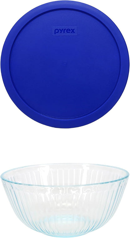 7403 10-Cup Sculpted Glass Mixing Bowl and 7403-PC Lid - Made in USA1