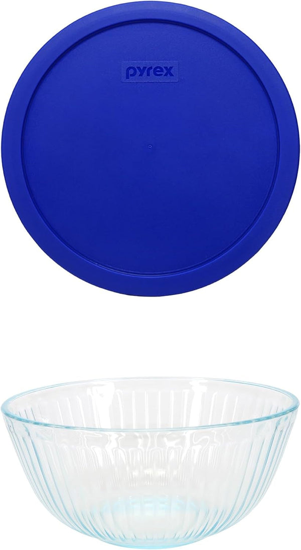 7403 10-Cup Sculpted Glass Mixing Bowl and 7403-PC Lid - Made in USA1