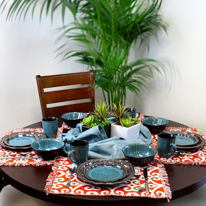 ’S Mystic Waves 16 Piece Dinnerware Set5