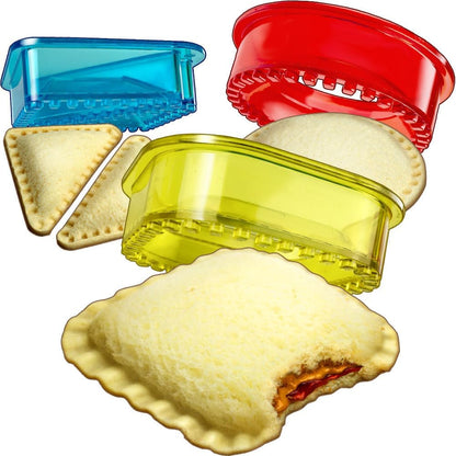 Sandwich Cutter and Sealer - Crustless Sandwich Maker - Cut and Seal | Lunch Box and Bento Box - Boys, Girls, Kids Lunch - Sandwich Cutters for Kids - Triangle, Circle, Square1
