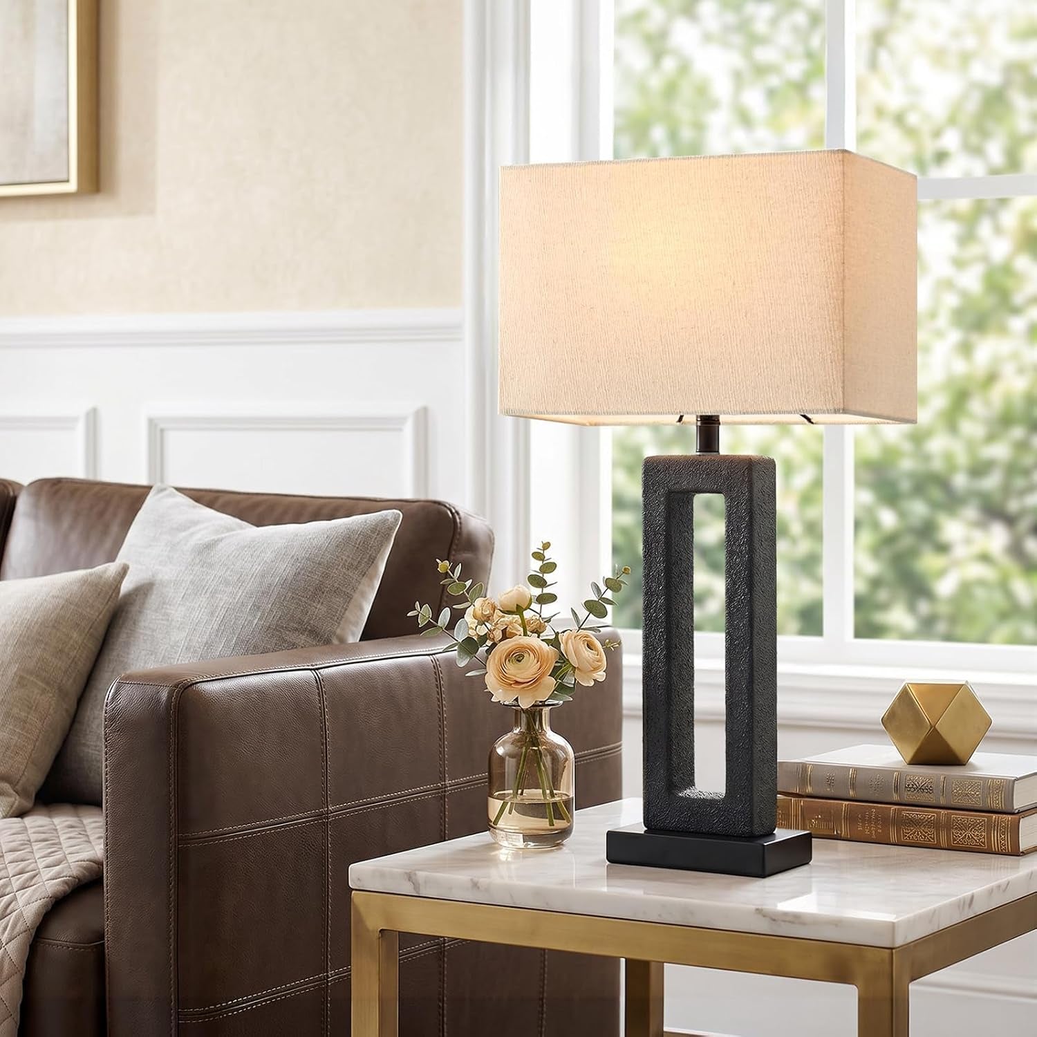 22-matte-black-textured-ceramic-table-lamps-set-of-2-modern-bedside-lamps-with-linen-shade-5ft-cord-inline-rotary-gear-switch-e26-nightstand-lamp-for-bedroom-living-room-entryway-decor