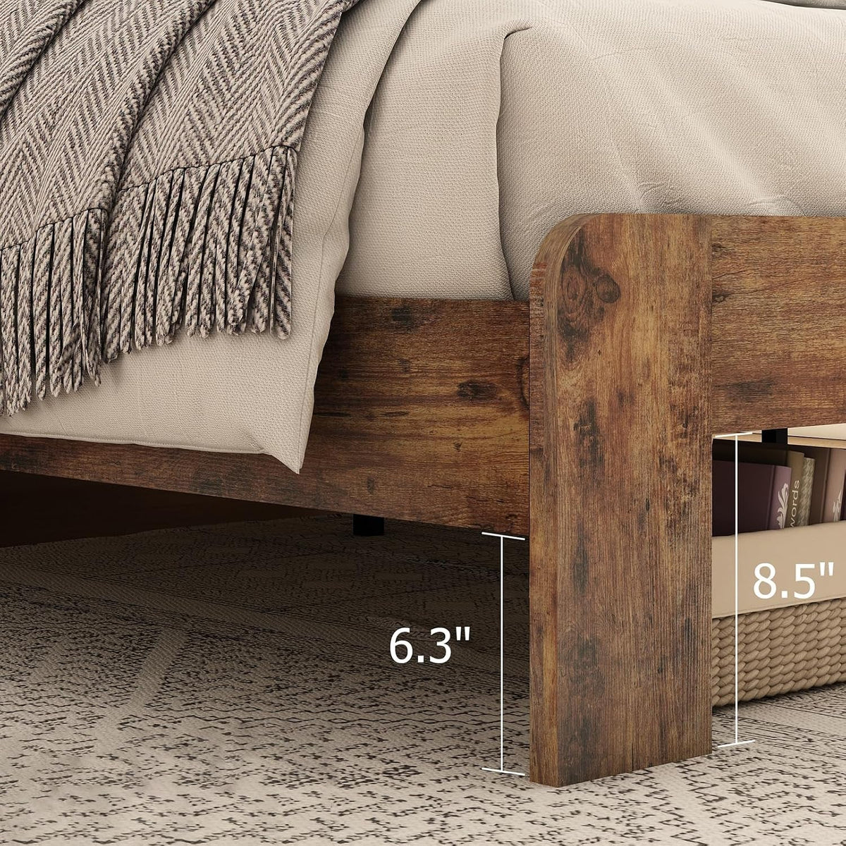 wood-king-bed-frame-with-headboard-vintage-brown