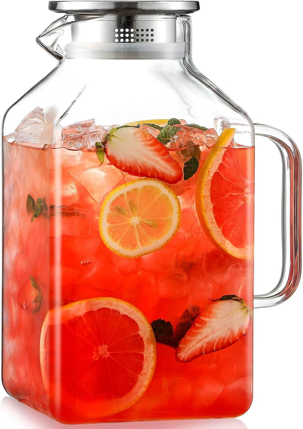 1-gallon-square-glass-pitcher-with-lid-and-spout-borosilicate-glass-carafe-for-hot-cold-drink-water-pitchers-with-handle-for-fridge-extra-large-jug-for-iced-tea-coffee-juice-beverage