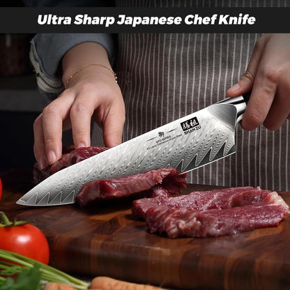 Damascus Chef Knife 8 Inch, 67-Layer High Carbon Steel6