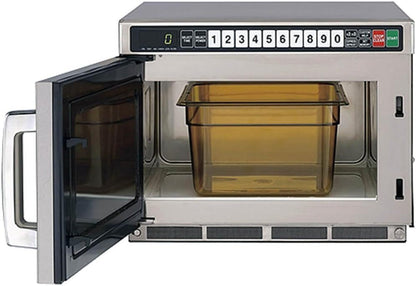 R-CD2200M Commercial Microwave Oven, Twintouch Heavy Duty with Dual Touchpads, 2200 Watt, 0.75 Cubic-Foot Capacity, Stainless Steel2