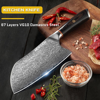 Cleaver Knife 7 Inch, Chef Knife 67 Layers VG10 Damasmas Knife6