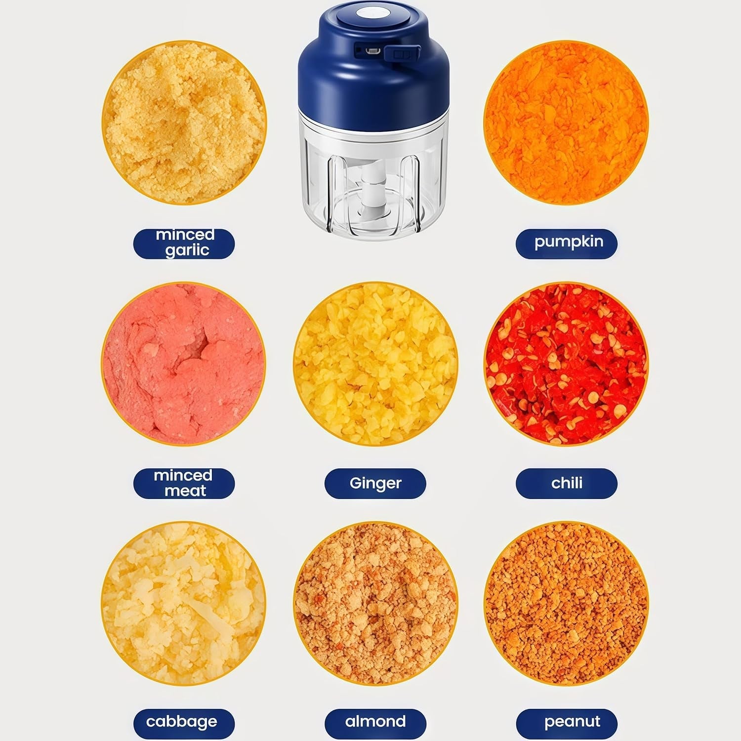 2026-upgrade-electric-garlic-chopper-mini-320-ml-small-garlic-chopper-mincer-with-6-stainless-steel-blades-portable-rechargeable-cordless-chopper-for-onion-chili-ginger-nuts-meat-fruits-blue