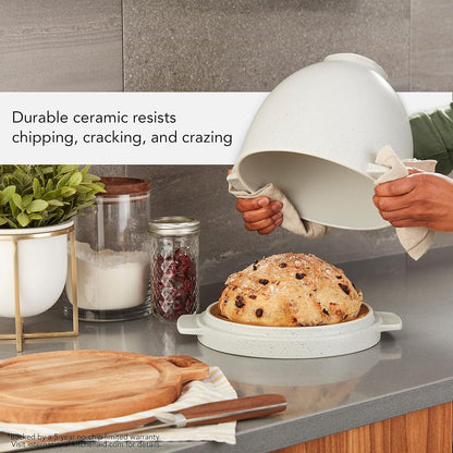 Kitchenaid 5Q Ceramic Bread Bowl with Lid, for Tilt-Head Mixers, KSM2CB5BGS8