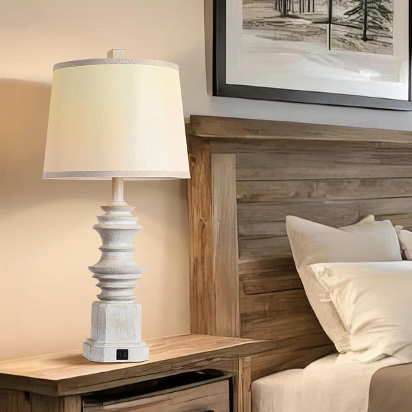Table Lamps for Nightstand Set of 2, White Bedside Lamp for Bedroom5