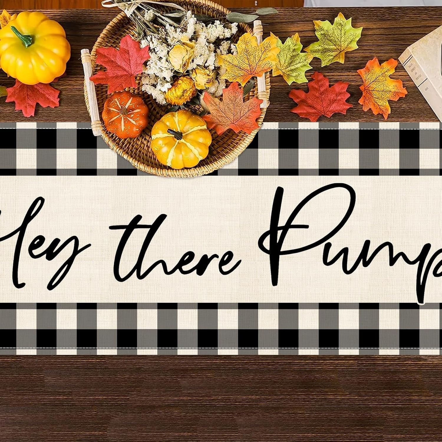 fall-table-runner-13x90-inch-long-linen-pumpkin-buffalo-plaid-decorations
