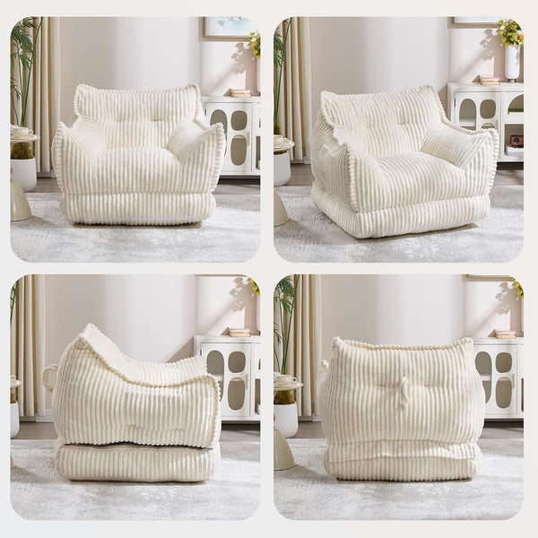 2 in 1 Folding Sofa Bed, Beige3