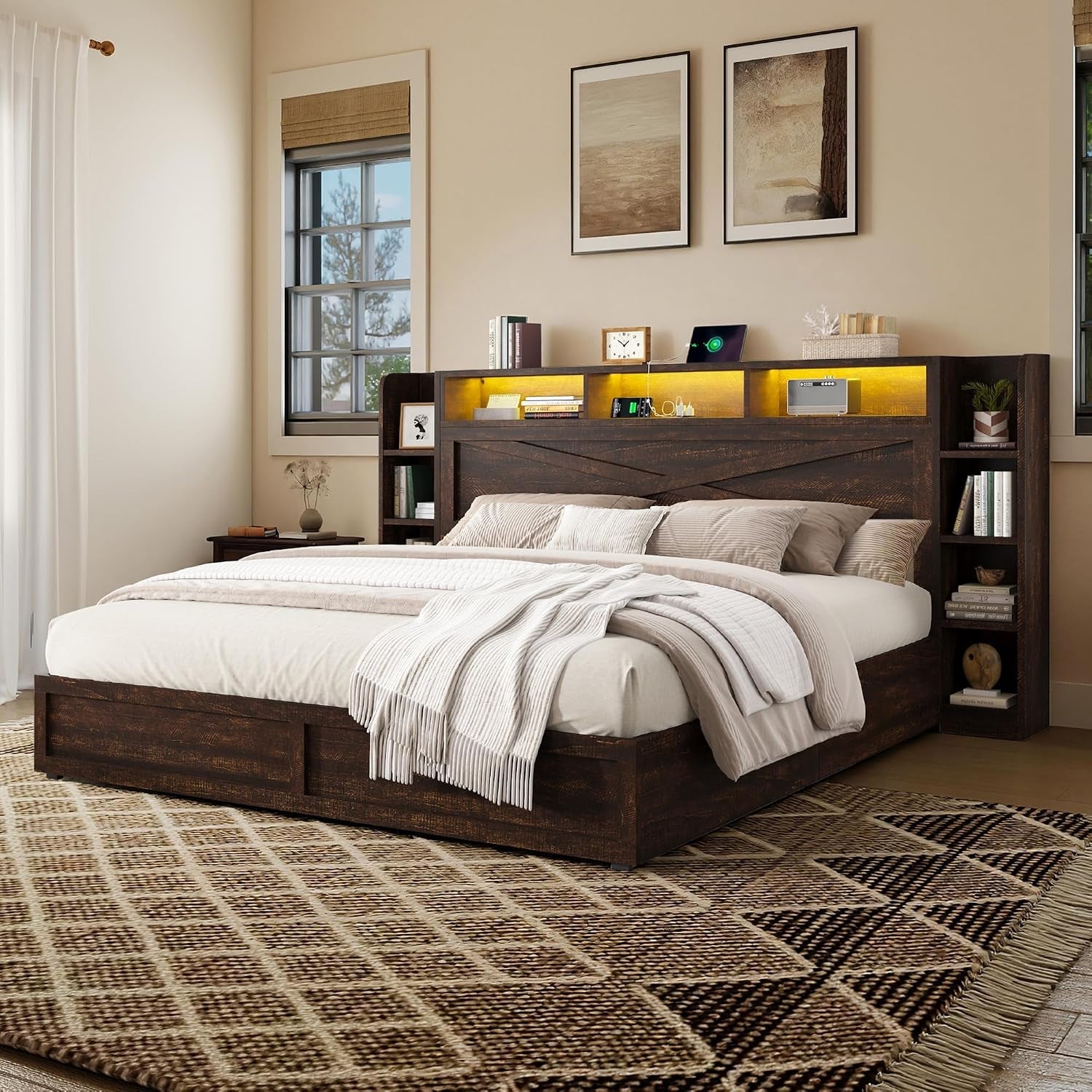 45-farmhouse-queen-bed-frame-with-headboard-storage-walnut