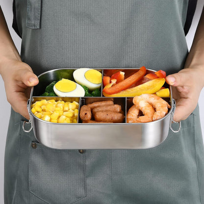 Stainless Steel Bento Lunch Box for Kids, 5-Compartment 1400ML6