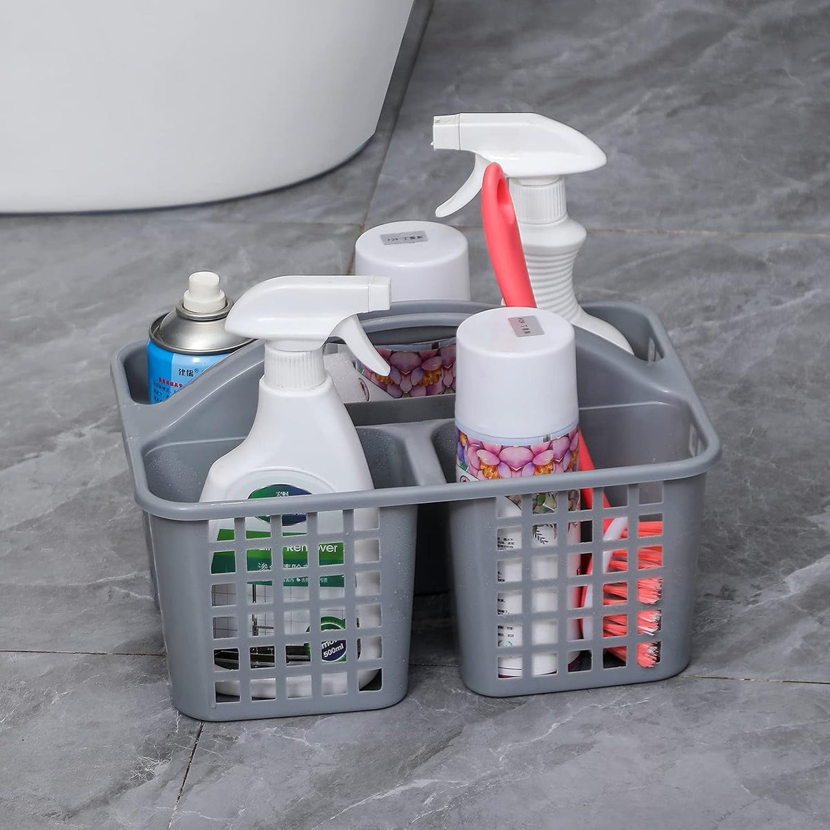 portable-shower-caddy-basket-plastic-storage-basket-with-compartments-grey