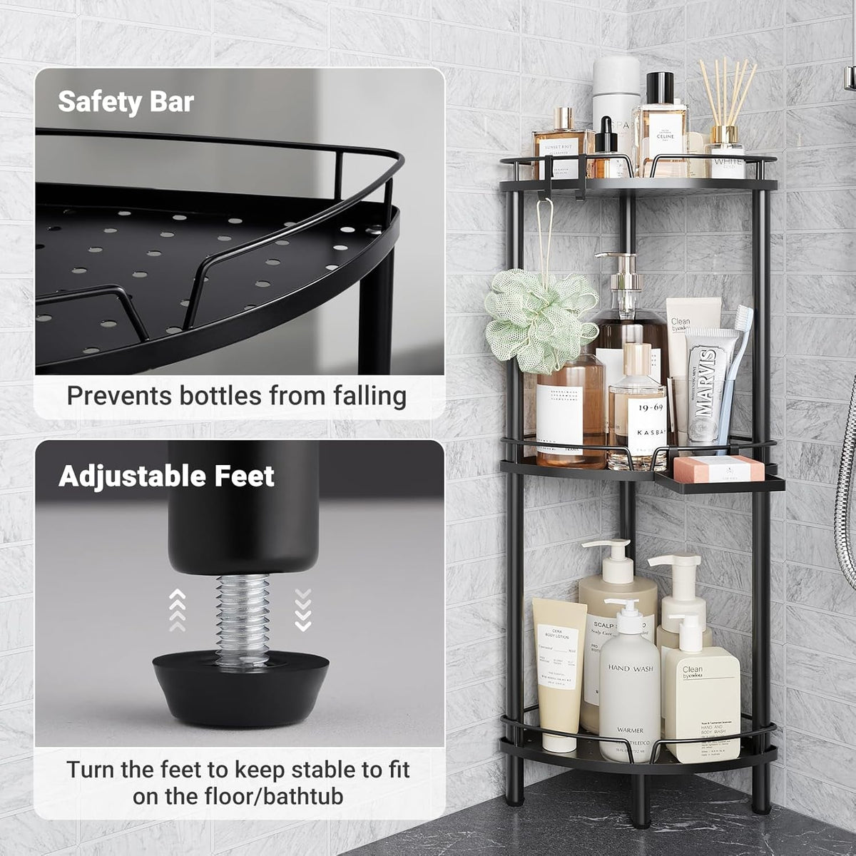 corner-shower-caddy-standing-3-tier-metal-shower-organizer-black