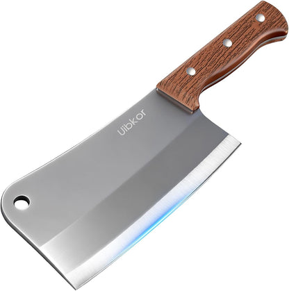 7 Inch Meat Cleaver Knife, Butcher Knife Chef Knife Heavy Duty Bone Chopper1