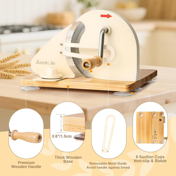 Foldable Manual Bread Slicer Cutter for Homemade Sourdough Bread7