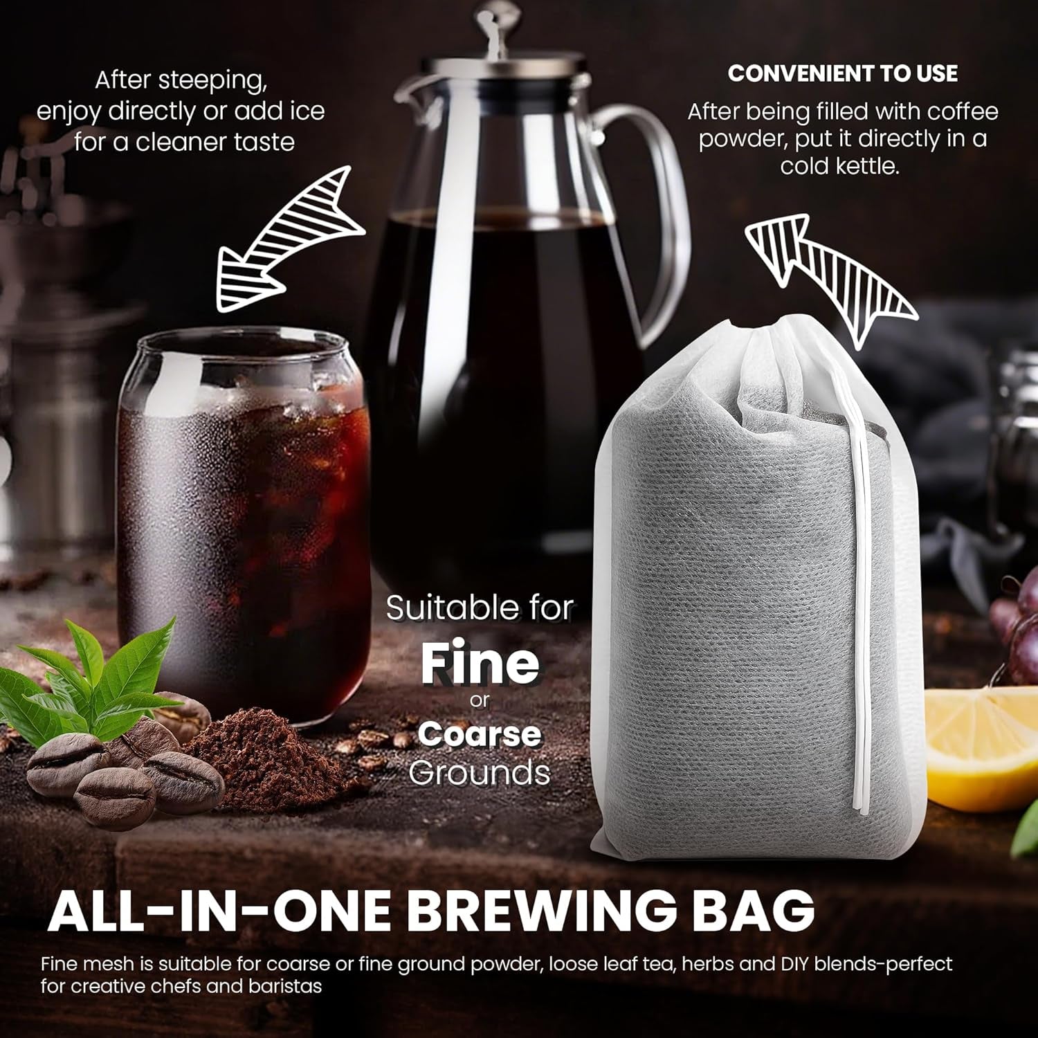 cold-brew-bags-120-count-brew-coffee-filter-bags-4x6-inch-disposable-fine-mesh-drawstring-pouches-fits-mason-jars-french-press-ideal-for-cold-brew-coffee-tea-herbs-spices