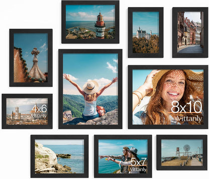 10 Pack Picture Frames Collage Wall Decor, Black1