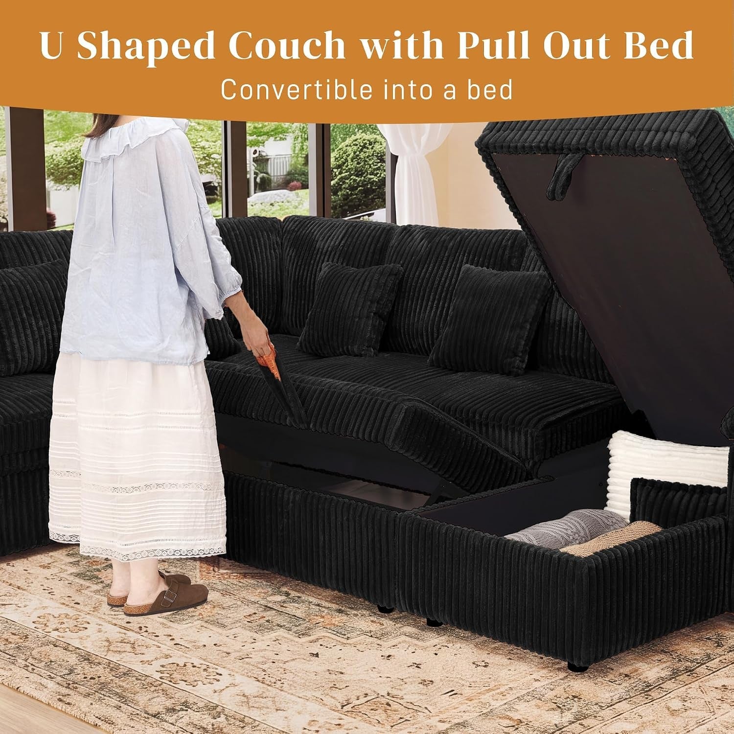 modular-sectional-sleeper-sofa-with-pull-out-bed-104-u-shaped-7-seat-cloud-sectional-couches-for-living-room-comfy-corduroy-couch-sofa-bed-with-storage-chaise-usb-charging-black
