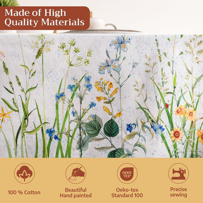 Table Cloth Rectangle Table Reusable 100% Cotton 60"X108"3