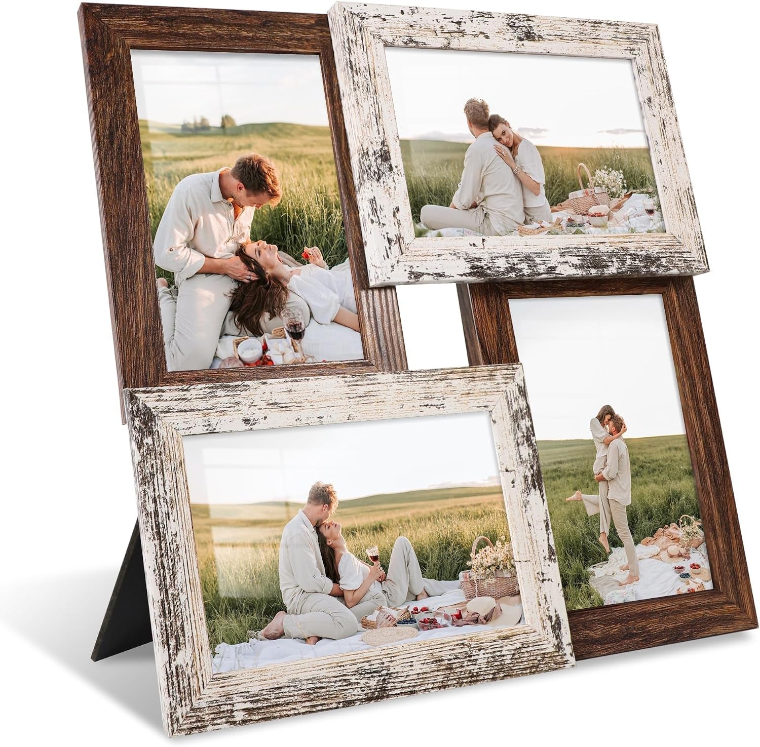 4x6-collage-picture-frames-multi-family-photo-frame-with-real-glass-displays-four-4x6-photo-wall-decor-wall-hanging-or-tabletop-distressed-white-rustic-brown