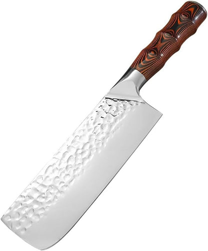 Meat Cleaver, 7 Inch Slicing Fish Meat Vegetables Boning Knives Stainless Steel Wood Handle Kitchen Knives1