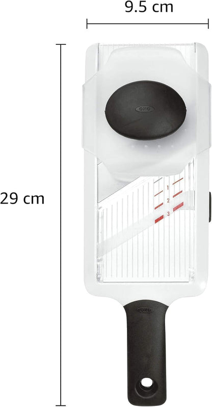OXO Good Grips Handheld Mandoline Slicer with Non-Slip Handle for Kitchen | Adjustable Thickness Settings, Hand Guard Included, Slice Vegetables and Fruit, Easy-Clean Design, Non-Slip Grip9