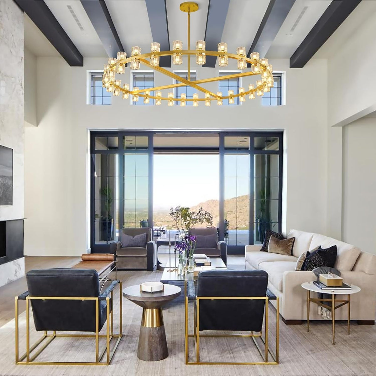 modern-60-inch-gold-round-chandelier-extra-large-chandeliers-crystal-chandeliers-for-living-room-large-wagon-wheel-chandelier-for-foyer-staircase-entrance-includes-bulb