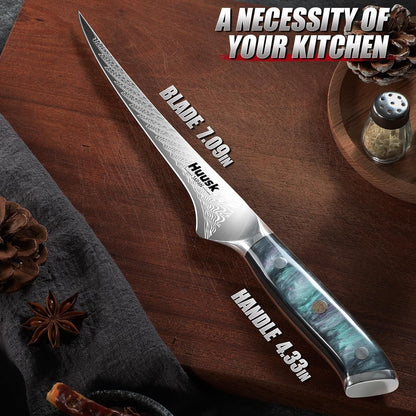7" Fillet Knife for Fish, Boning Knife for Meat, Gift for Chef6