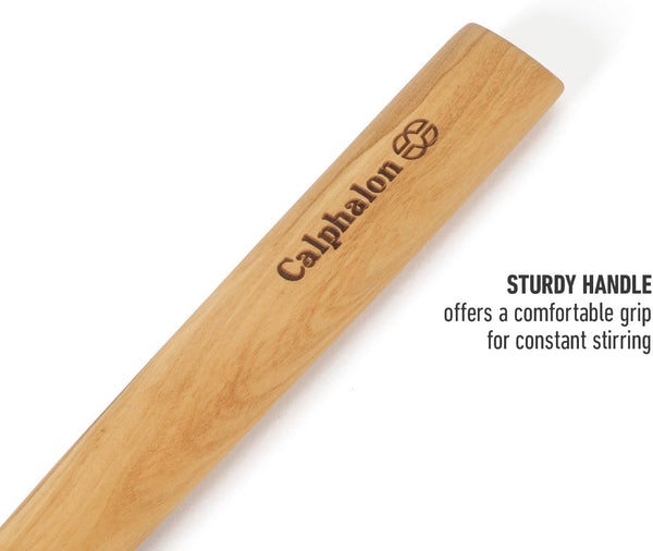 Calphalon Edge Cooking Spoon, 13-Inch Italian Olive Wood Kitchen Spoon, Wooden Stirring Spoon for Mixing, Serving & Nonstick Cookware, Heat-Resistant Durable Design7