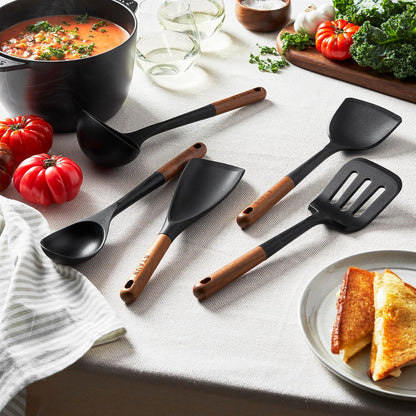 Staub 5-Pc Cooking Utensil Set, Non-Stick Silicone, Black3