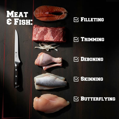 6” Boning Knife for Meat Cutting, Fillet & Deboning4