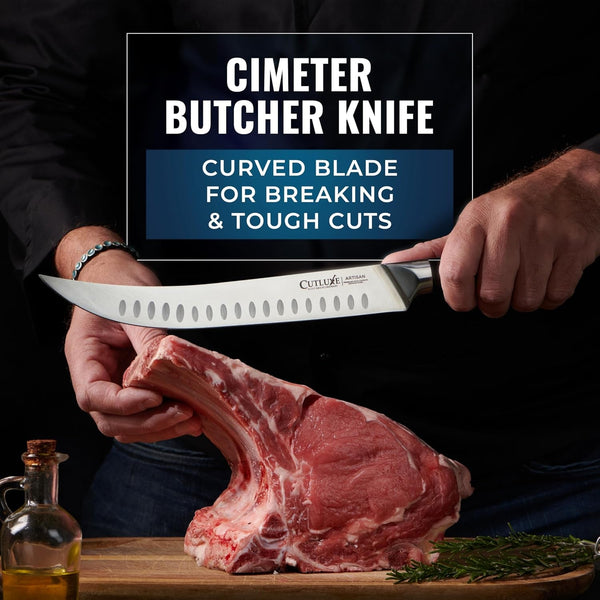 Butcher Knife Set, 5-Piece Slicing Carving Knives for Meat Cutting4