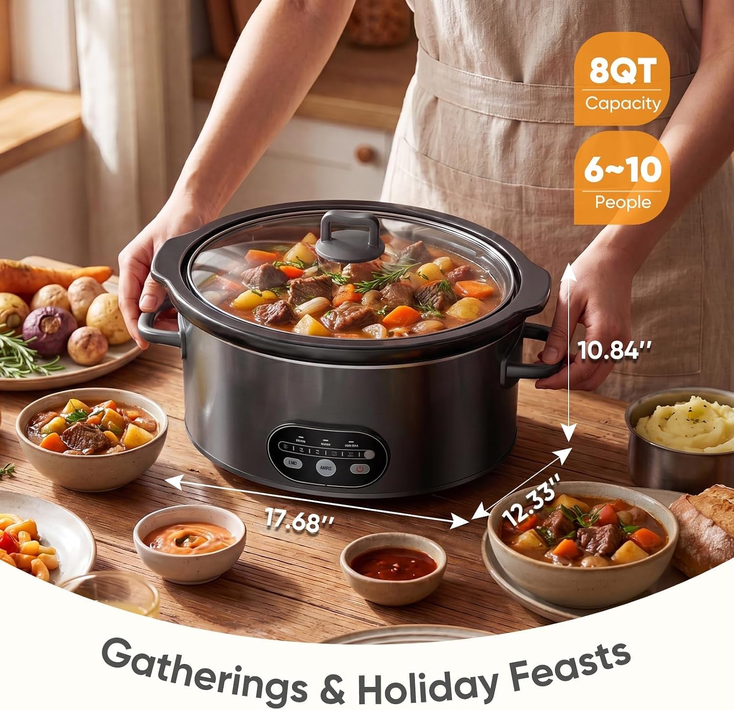 slow-cooker-8-quart-large-slow-cooker-ceramic-nonstick-coating-3-adjustable-temp-multi-cookers-with-dishwasher-safe-stoneware-pot-tempered-glass-lid-35in-tangle-free-cord-wrap-black