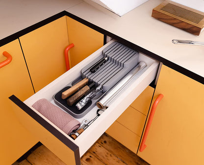 Joseph Joseph Drawerstore Knife Organizer, Holds up to 9 Knives, Kitchen Organization & Drawer Storage – Compact, Gray4