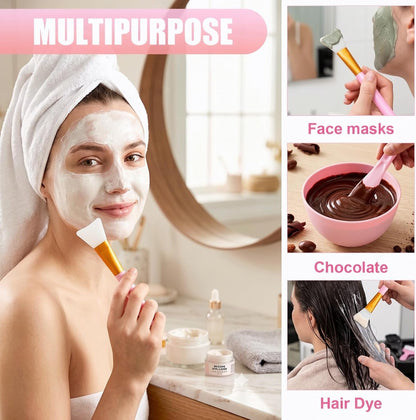 9 Set Silicone Facial Mask Mixing Bowls with Spatula for Women5