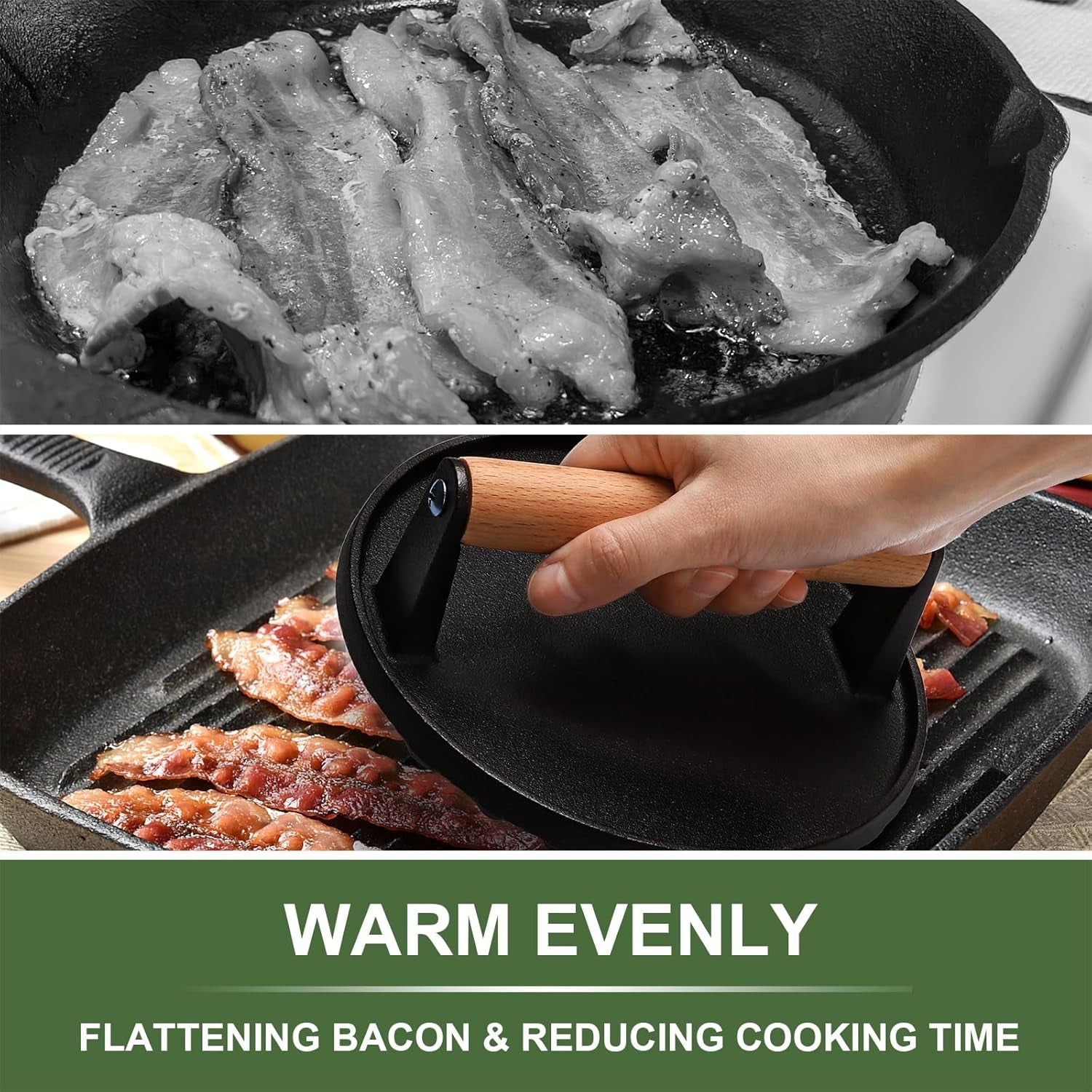 burger-press-7-round-heavy-duty-cast-iron-smash-bacon-press-meat-steak-with-wood-handle-for-griddle-sandwich-nonstick-pan