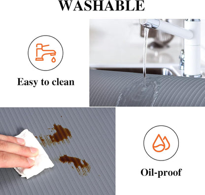 Shelf Liner Non Adhesive, Washable Cabinet Liners for Shelves4
