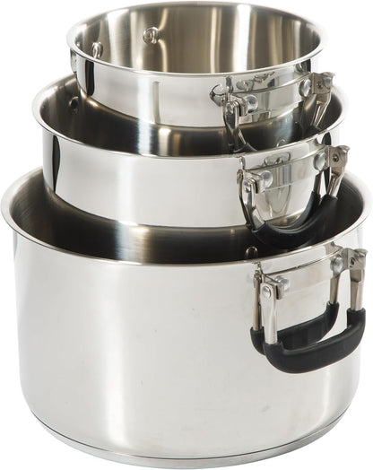 Oster Platinum Silverbolt 6 Piece Stackable Space-Saving Dutch Oven Sauce Pan Cookware Set1