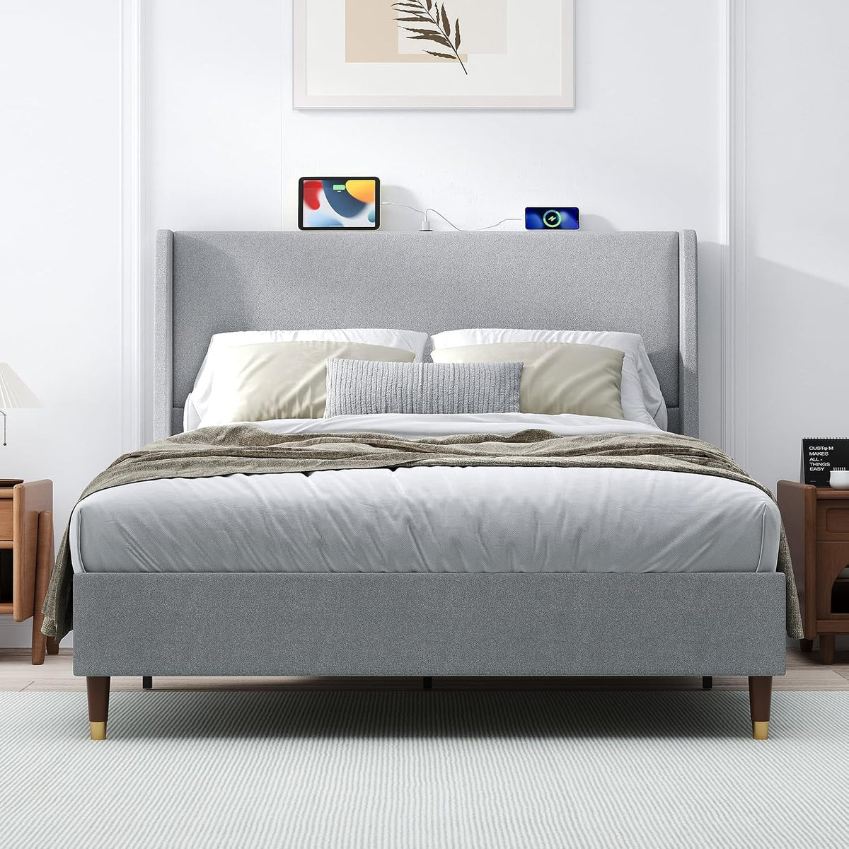 queen-bed-frame-with-upholstered-linen-headboard-platform-bed-with-usb-charging-ports-sturdy-metal-frame-no-box-spring-required-quiet-noise-free-modern-bedroom-furniture-grey