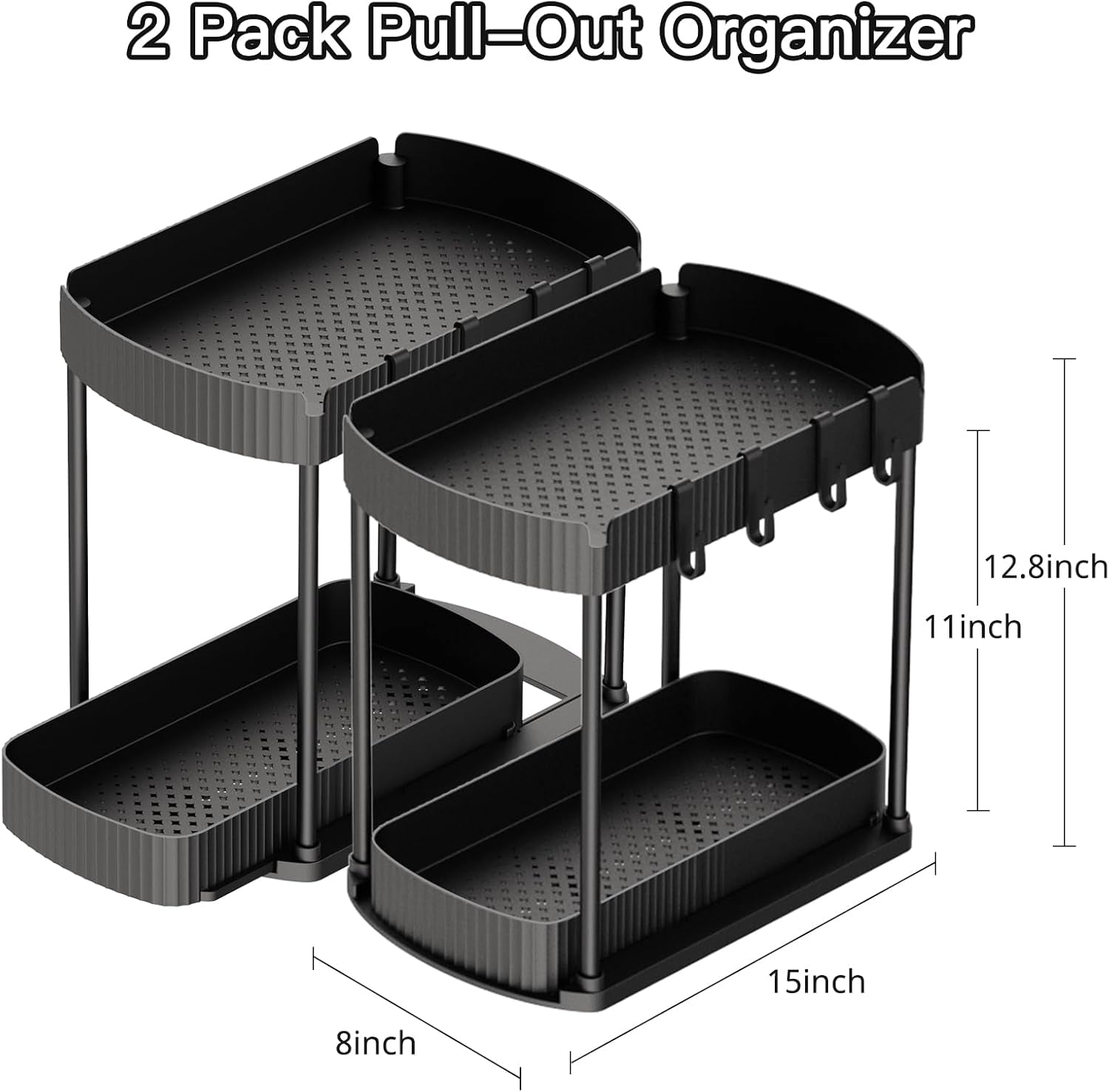 2-packs-under-sink-pull-out-storage-organizers-12-8-inches-black