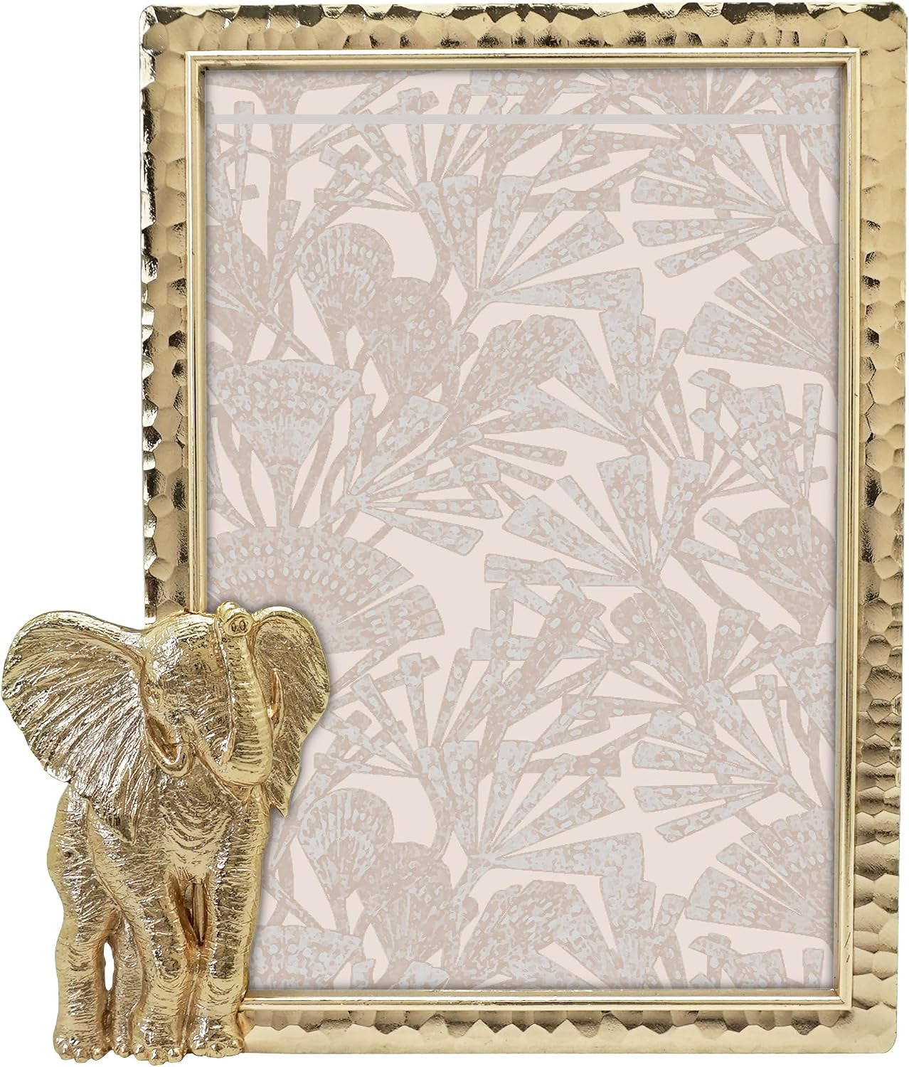 modern-elephant-gold-picture-frame-4x6-inch-for-tabletop-display-perfect-for-home-decor-wedding-vacation-graduation-milestone-photo