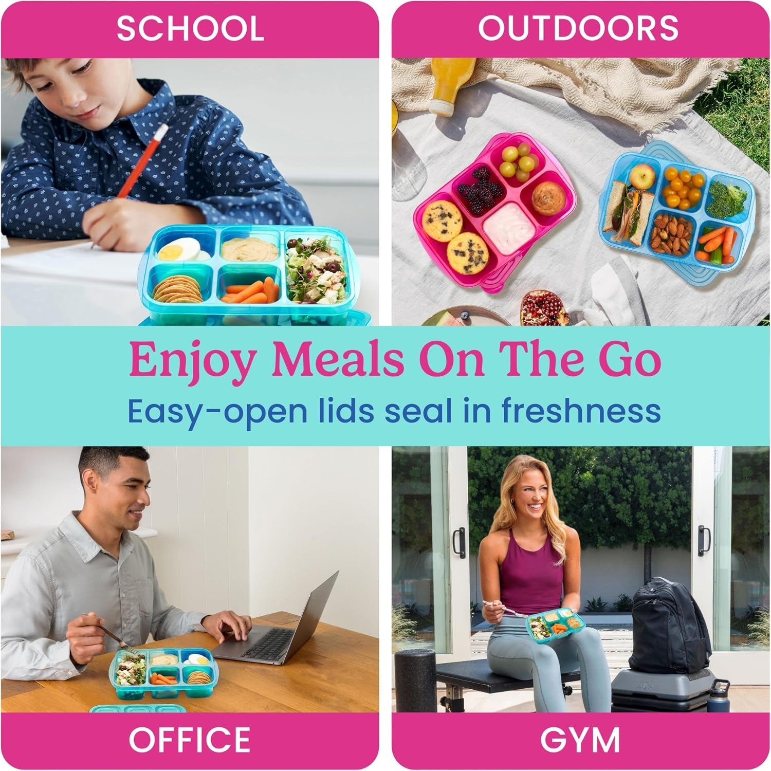 bentgo-easyboxes-stackable-5-compartment-lunch-boxes-8-piece-set