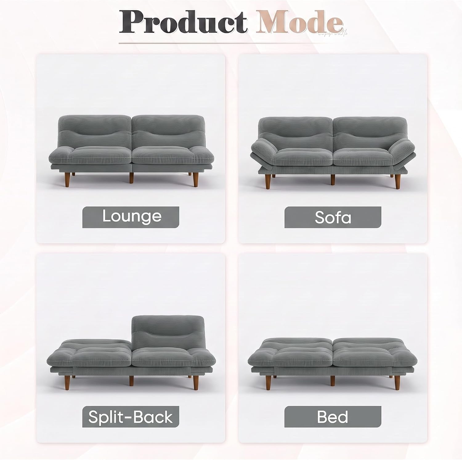 67-convertible-futon-sofa-bed-modern-corduroy-loveseat-dove-grey