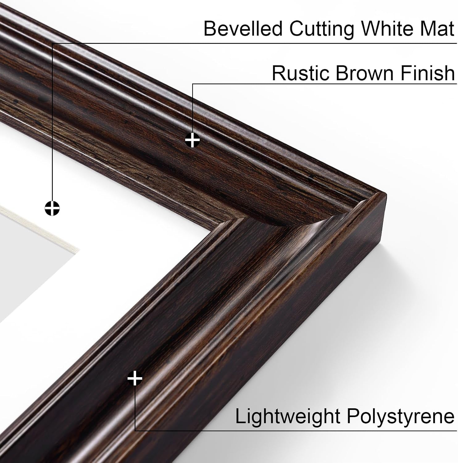 8x10-picture-frames-set-of-2-vintage-photo-frames-rustic-brown