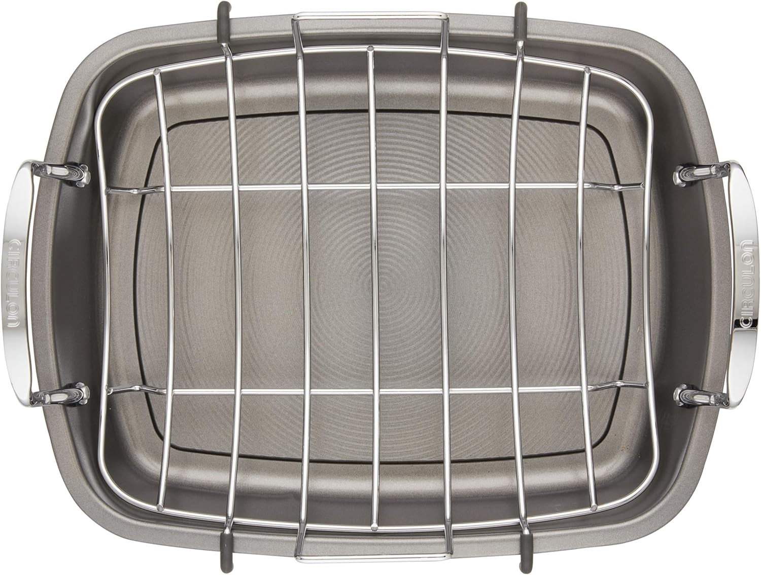 total-bakeware-nonstick-roaster-roasting-pan-with-rack-17-inch-x-13-inch-gray