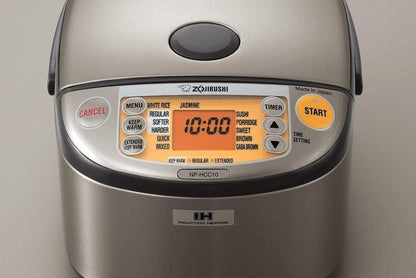 Zojirushi NP-HCC10XH Induction Heating System Rice Cooker and Warmer, 5.5-Cup, Stainless Dark Gray3